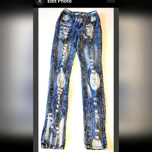 Aphrodite Jeans Womens Size 5  Blue Distressed  Denim